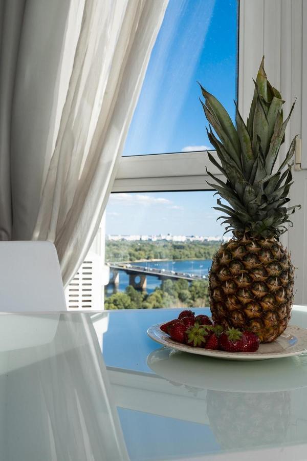 Exquisite Panoramic Views Dnipro Embankment Kyiv